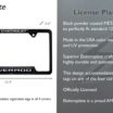 Silverado Chevy Open Black License Plate Frame image 3
