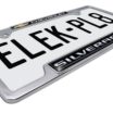 Silverado Chevy Open Chrome License Plate Frame image 6