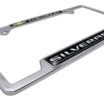 Silverado Chevy Open Chrome License Plate Frame image 5