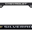 Silverado Chevy Standard Black License Plate Frame image 4