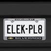 Silverado Chevy Standard Chrome License Plate Frame image 2