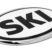 Ski White Chrome Emblem image 2