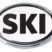 Ski White Chrome Emblem image 1