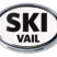 Ski Vail White Chrome Emblem image 1