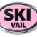 Ski Vail Pink Chrome Emblem image 1