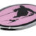 Skiing Pink Chrome Emblem image 2