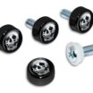 Skull License Plate Frame Screw Caps image 2