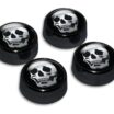 Skull License Plate Frame Screw Caps image 1