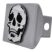 Skull Brushed Chrome Hitch Cover image 2