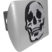 Skull Brushed Chrome Hitch Cover image 1