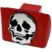 Skull Red Metal Hitch Cover image 3