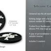 Skull and Crossbones Silicone Car Coasters image 4