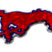 SMU Mustang Red 3D Reflective Decal image 4