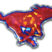 SMU Red 3D Reflective Decal image 1