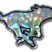 SMU Silver 3D Reflective Decal image 1