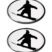 Snowboard 3D Decal 2-Pack image 1