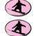 Pink Snowboard 3D Decal 2-Pack image 1