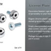 Soccer Ball License Plate Frame Screw Caps image 5