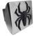 Black Lightning Spider Chrome Hitch Cover image 1