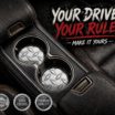 Diamond Plate Steel Car Coasters image 2