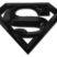 Superman Black Acrylic Emblem image 1