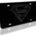 Superman All Black 3D License Plate image 1
