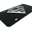 Superman 3D Chrome / Black License Plate image 4