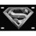 Superman Silver 3D Black License Plate image 2