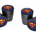 Superman Valve Stem Caps - Black Smooth image 1