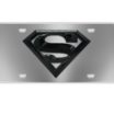 Superman 3D Black / Stainless Steel License Plate image 3