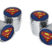Superman Valve Stem Caps - Chrome Smooth image 1