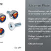 Superman License Plate Frame Screw Caps image 5