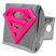 Supergirl Pink and Chrome Hitch Cover image 2