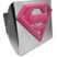Supergirl Pink and Chrome Hitch Cover image 1