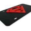 Superman 3D Red / Black License Plate image 7