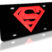 Superman Red and Black 3D License Plate image 1