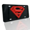 Superman 3D Red / Black License Plate image 1