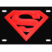 Superman Red and Black 3D License Plate image 2