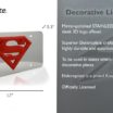Superman Red / Stainless Steel License Plate image 3
