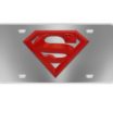 Superman Red / Stainless Steel License Plate image 4