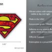 Superman Red and Yellow Reflective Decal image 3