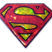 Superman Red and Yellow 3D Reflective Decal image 1