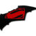 Batman v Superman Red Acrylic Emblem image 2