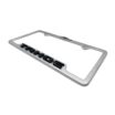 Chevy Black Tahoe Brushed Open License Plate Frame image 7
