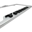 Chevy Black Tahoe Brushed Open License Plate Frame image 4