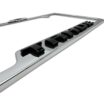 Chevy Black Tahoe Chrome Open License Plate Frame image 4