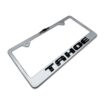 Chevy Black Tahoe Brushed License Plate Frame image 8
