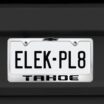 Chevy Black Tahoe Brushed License Plate Frame image 6