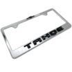 Chevy Black Tahoe Chrome License Plate Frame image 8