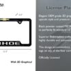 Chevy Tahoe Black Open License Plate Frame image 3